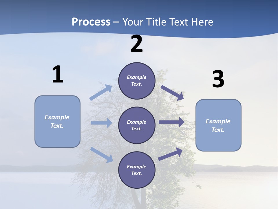 A Tree By The Sea PowerPoint Template
