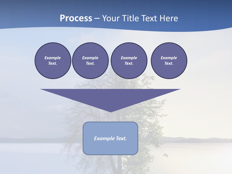 A Tree By The Sea PowerPoint Template
