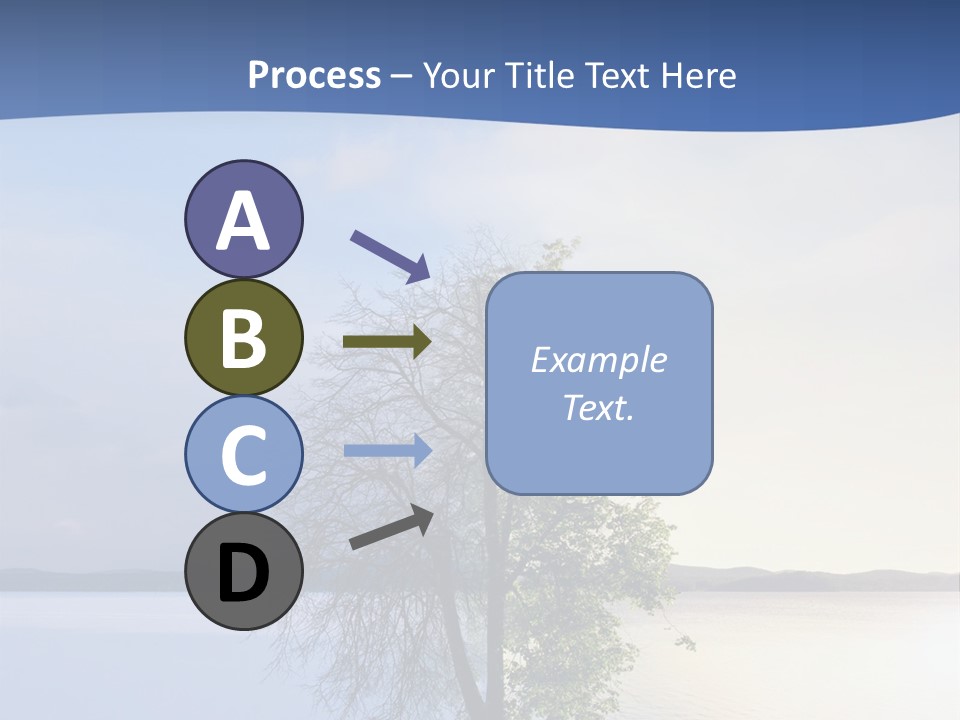 A Tree By The Sea PowerPoint Template