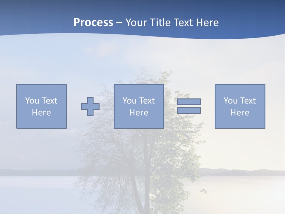 A Tree By The Sea PowerPoint Template