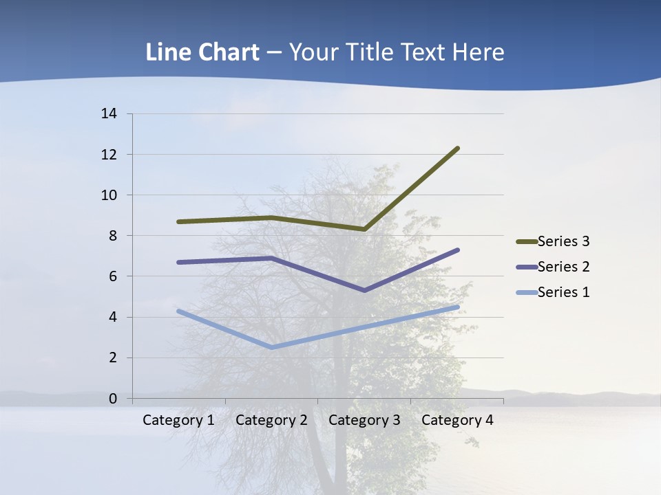 A Tree By The Sea PowerPoint Template