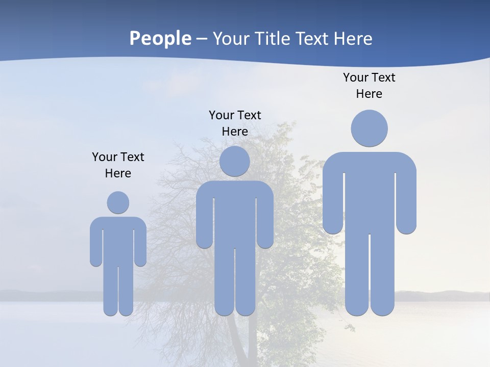 A Tree By The Sea PowerPoint Template