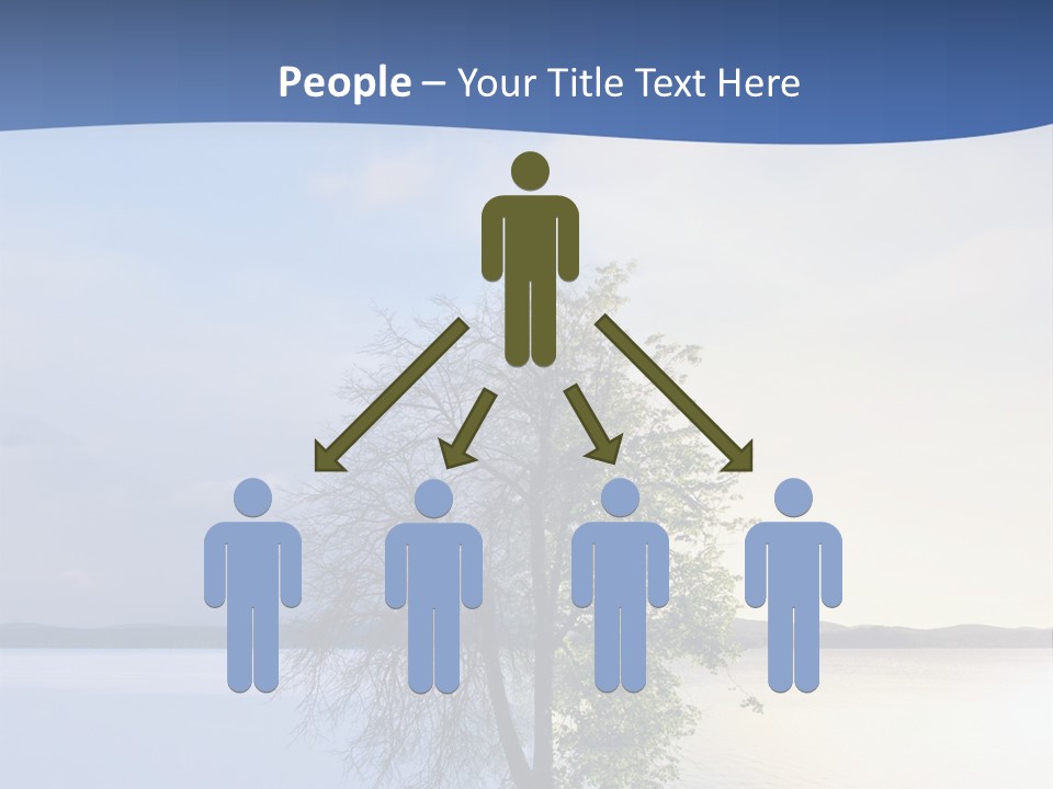 A Tree By The Sea PowerPoint Template