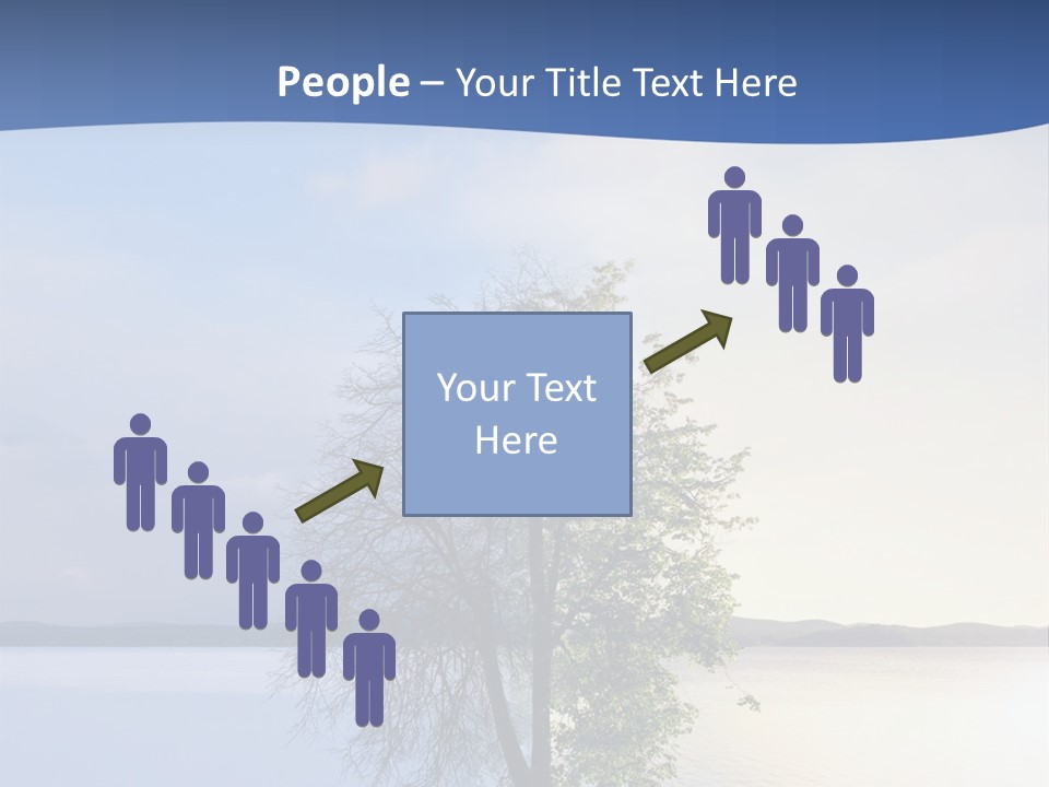 A Tree By The Sea PowerPoint Template