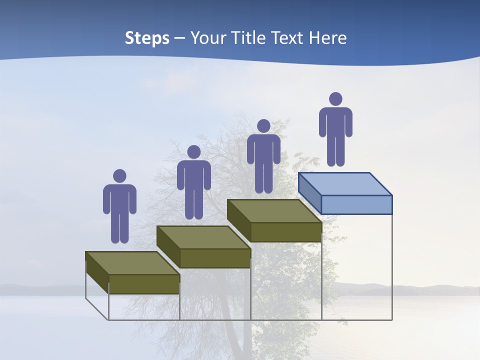 A Tree By The Sea PowerPoint Template