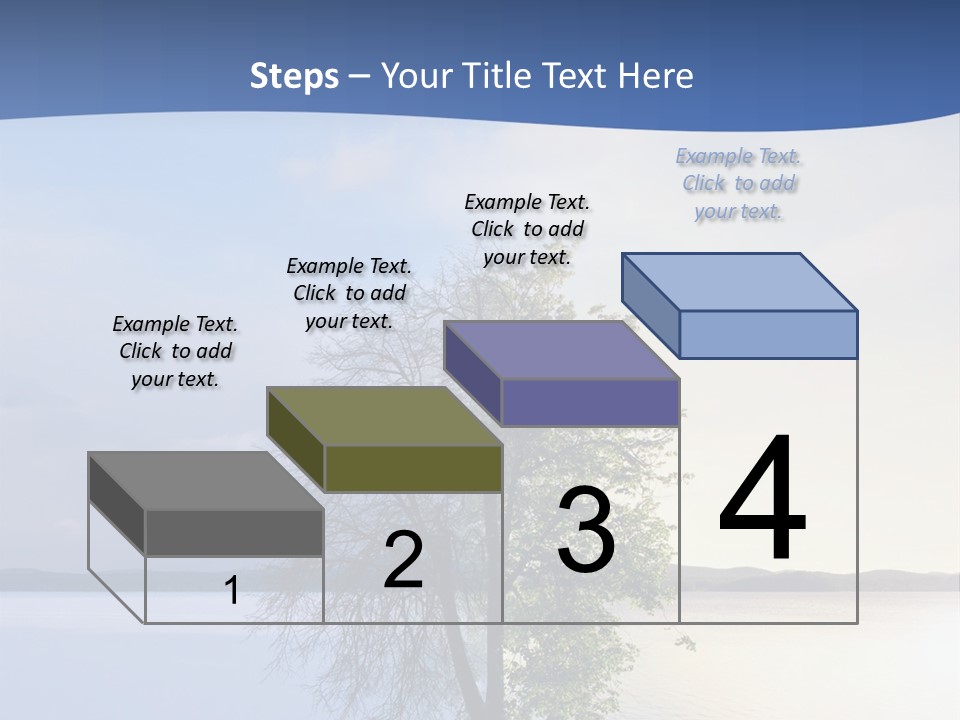A Tree By The Sea PowerPoint Template