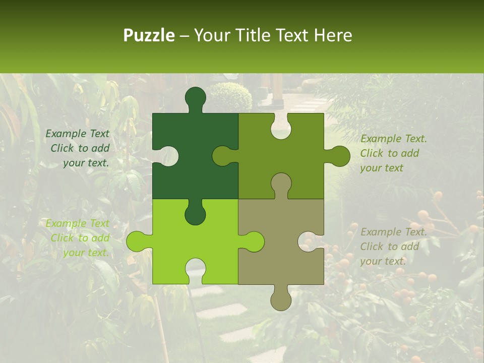 Footpath In The Backyard PowerPoint Template