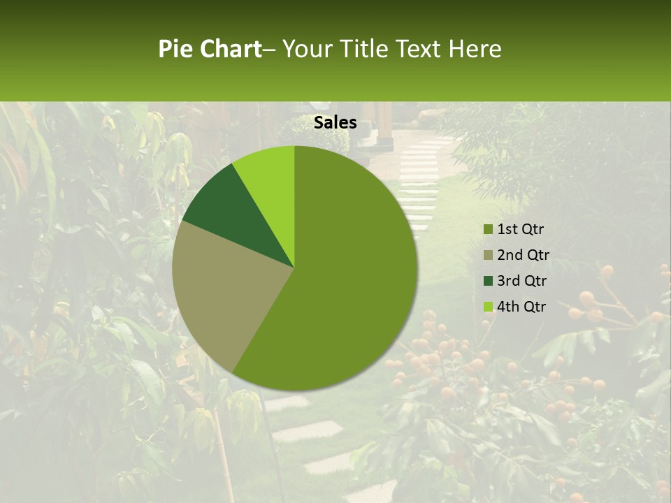 Footpath In The Backyard PowerPoint Template