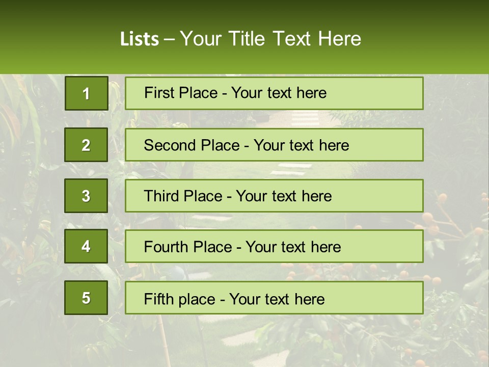 Footpath In The Backyard PowerPoint Template