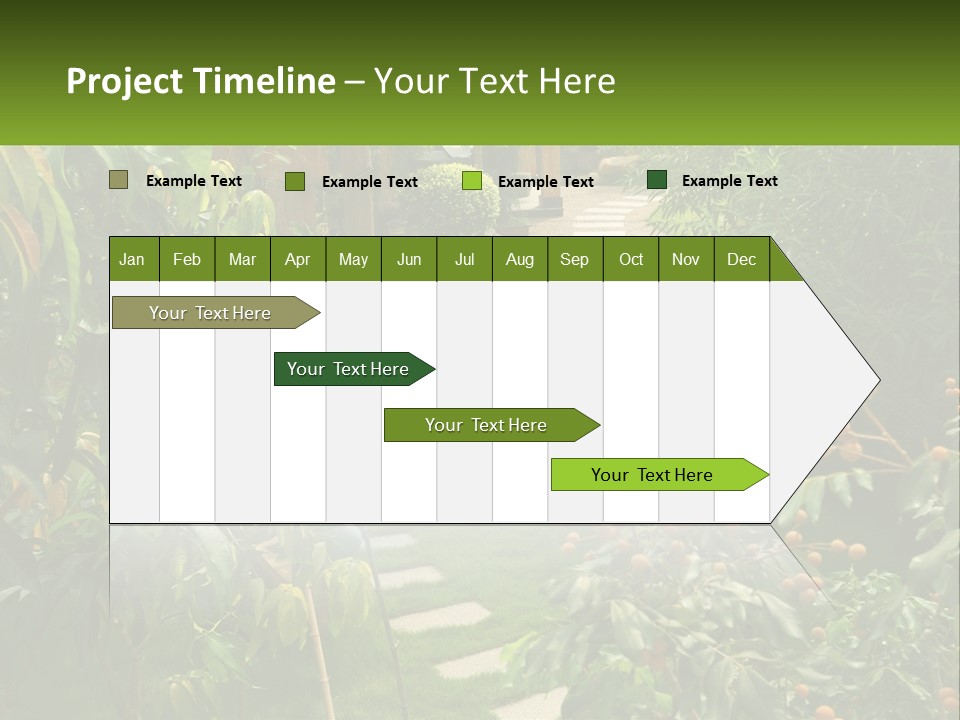 Footpath In The Backyard PowerPoint Template