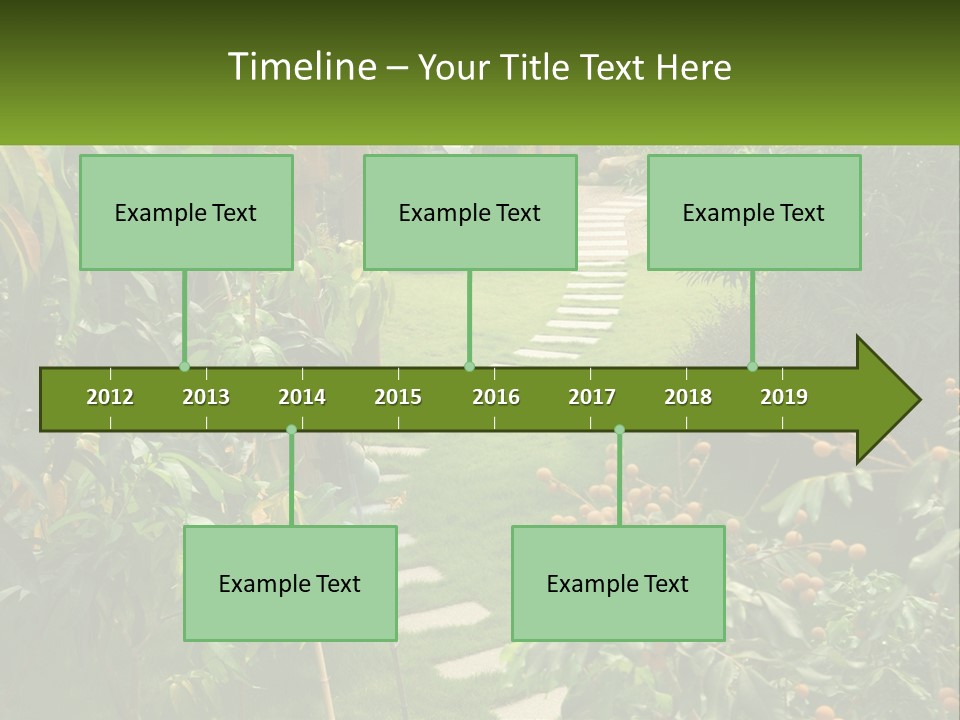 Footpath In The Backyard PowerPoint Template