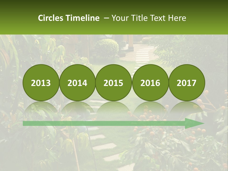 Footpath In The Backyard PowerPoint Template