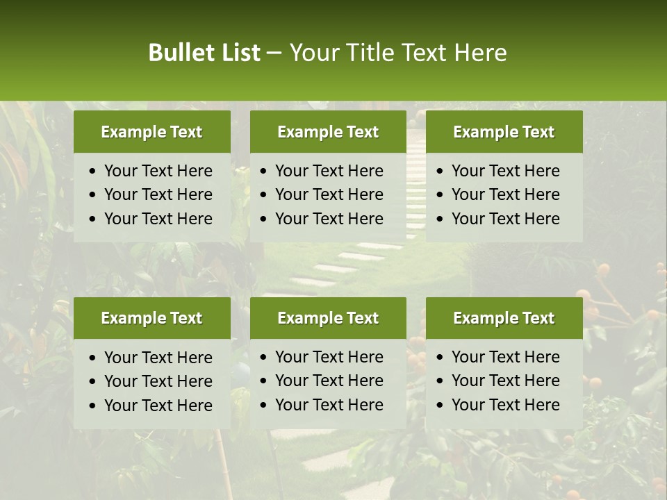 Footpath In The Backyard PowerPoint Template