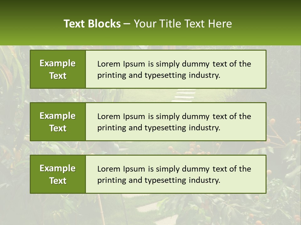 Footpath In The Backyard PowerPoint Template