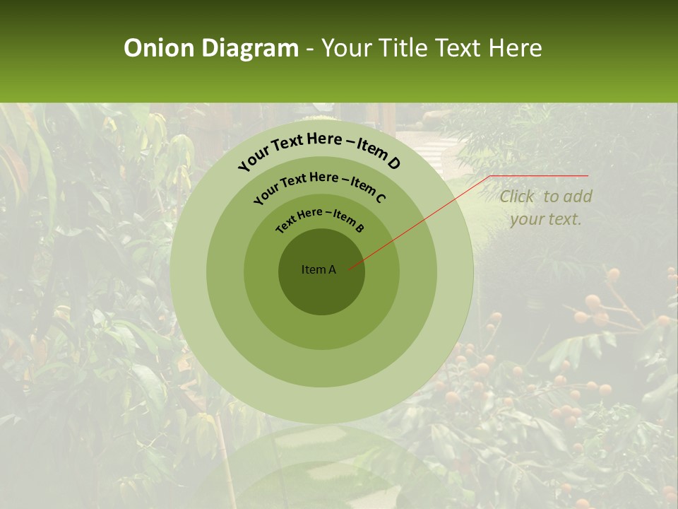 Footpath In The Backyard PowerPoint Template