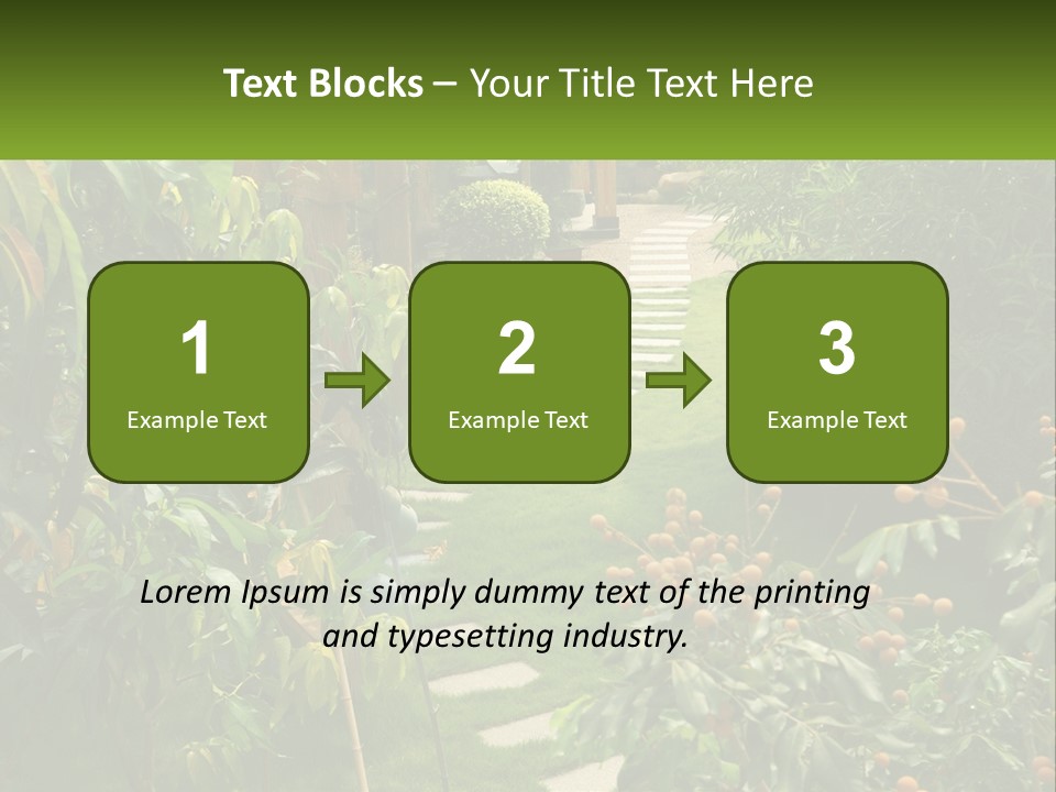 Footpath In The Backyard PowerPoint Template