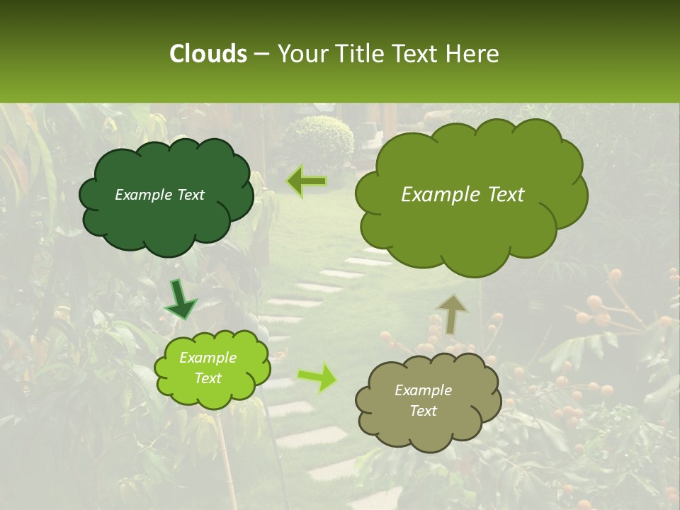 Footpath In The Backyard PowerPoint Template