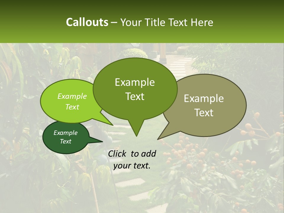 Footpath In The Backyard PowerPoint Template