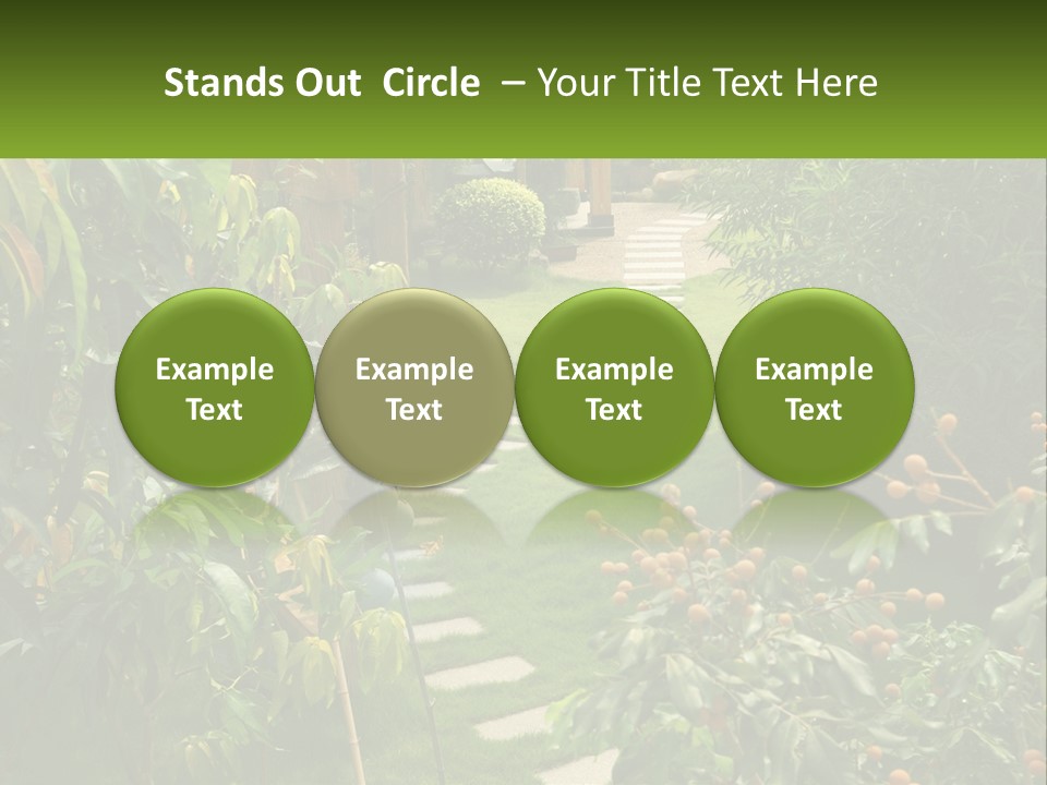 Footpath In The Backyard PowerPoint Template