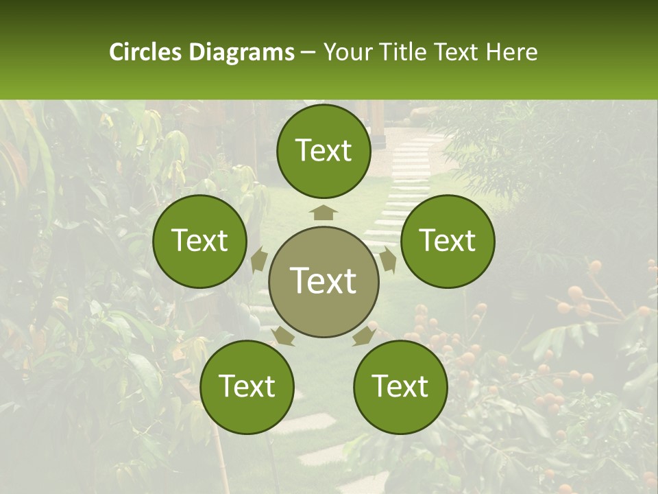 Footpath In The Backyard PowerPoint Template