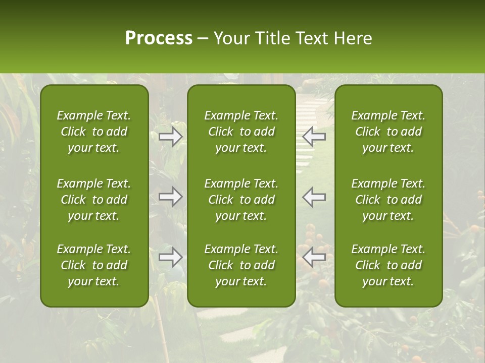 Footpath In The Backyard PowerPoint Template