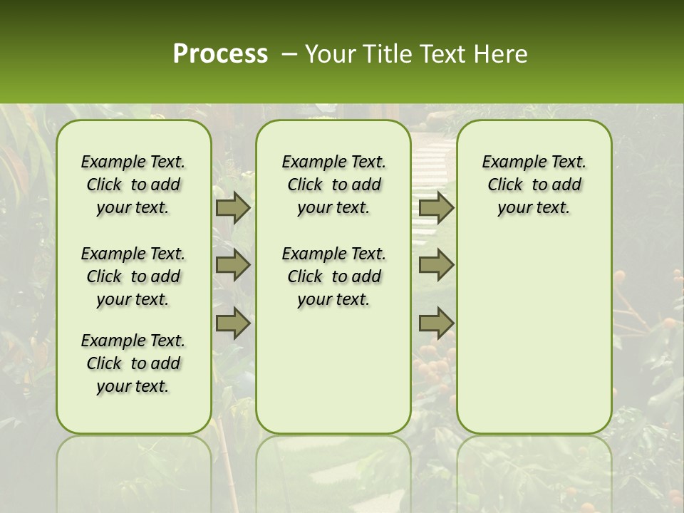 Footpath In The Backyard PowerPoint Template