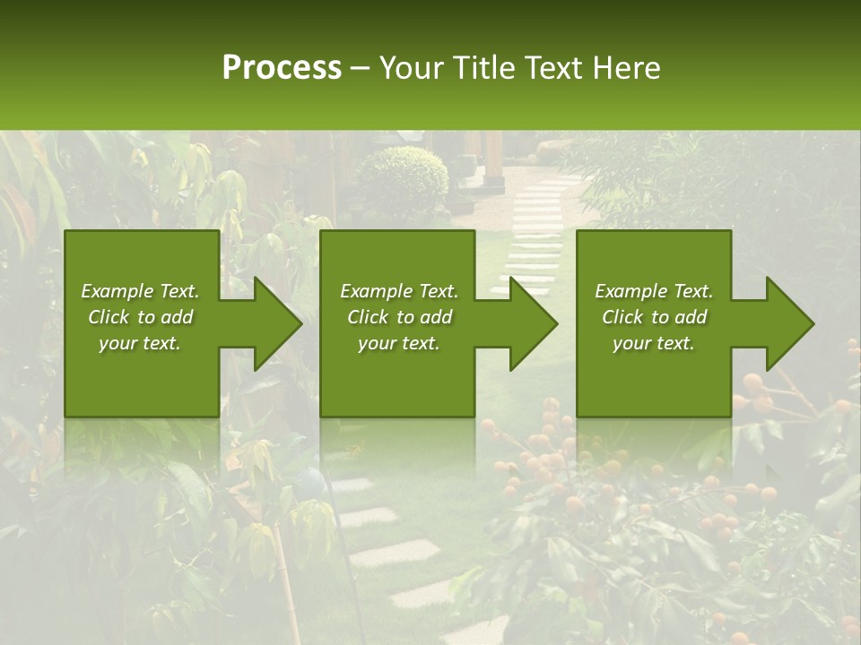 Footpath In The Backyard PowerPoint Template