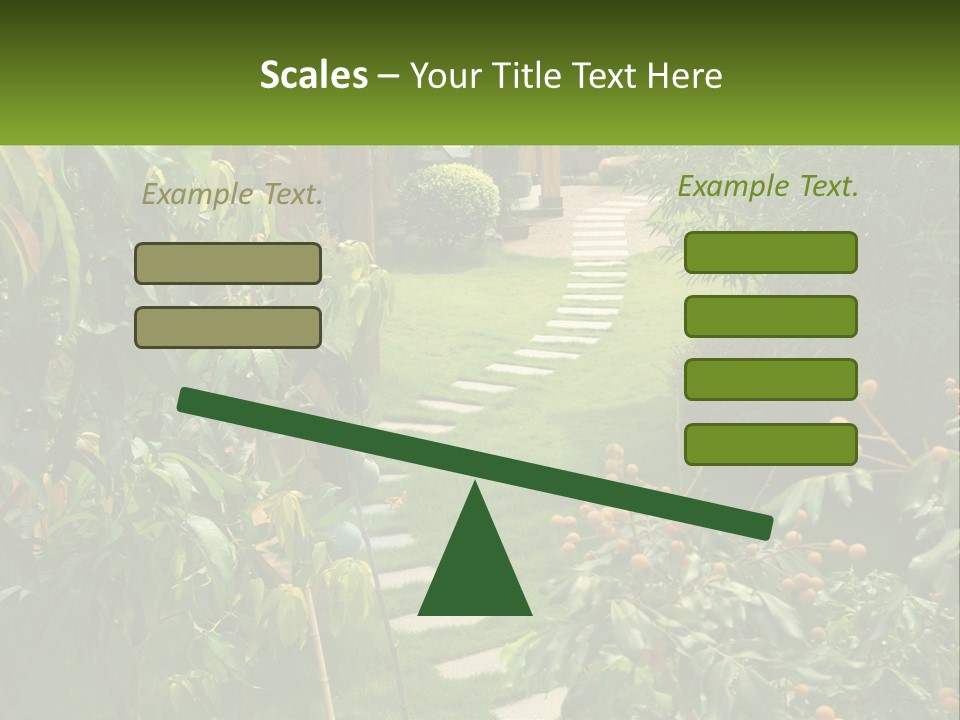 Footpath In The Backyard PowerPoint Template