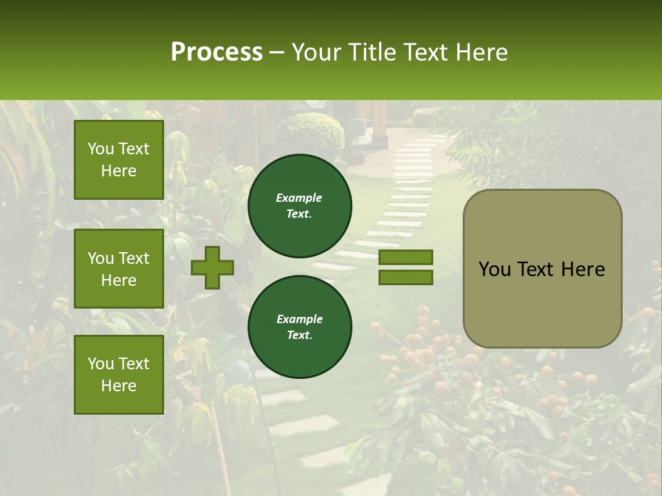 Footpath In The Backyard PowerPoint Template