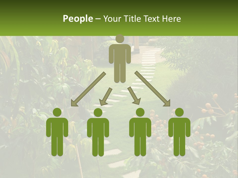 Footpath In The Backyard PowerPoint Template