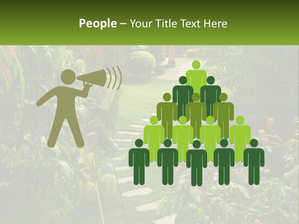 Footpath In The Backyard PowerPoint Template