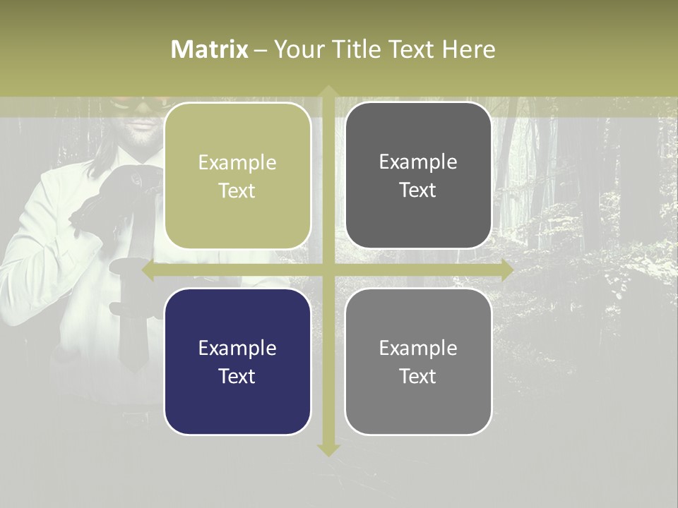Man In The Forest PowerPoint Template