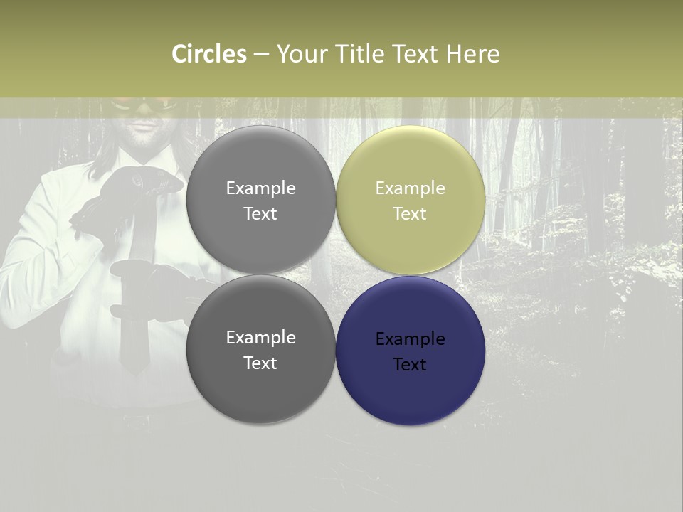 Man In The Forest PowerPoint Template