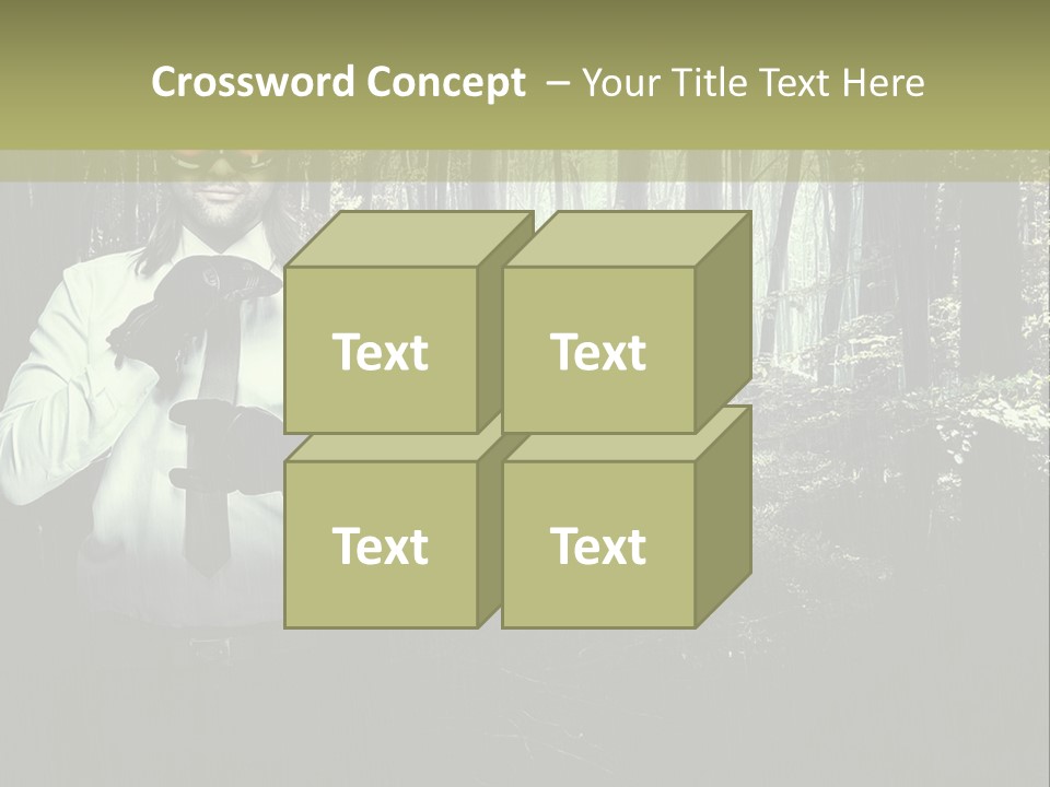 Man In The Forest PowerPoint Template