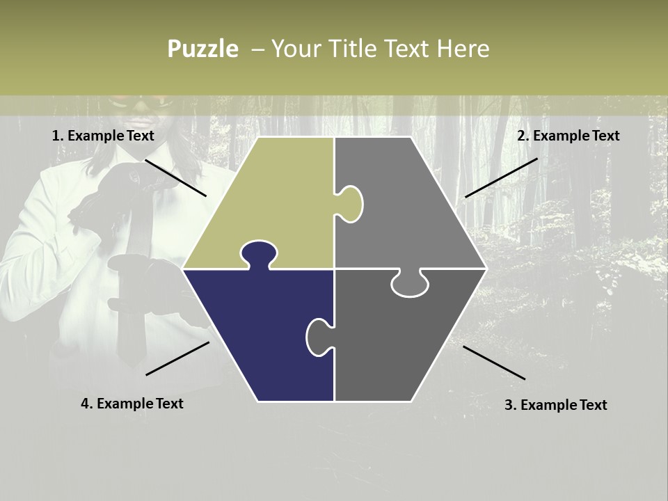 Man In The Forest PowerPoint Template