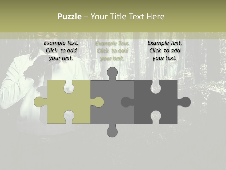 Man In The Forest PowerPoint Template