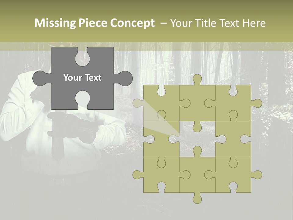 Man In The Forest PowerPoint Template