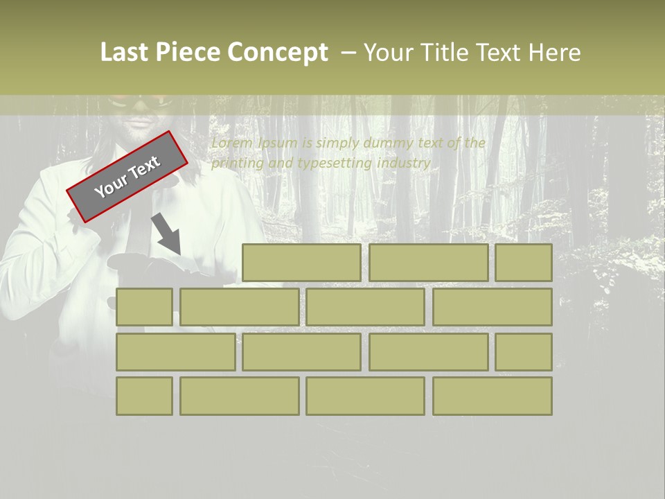 Man In The Forest PowerPoint Template
