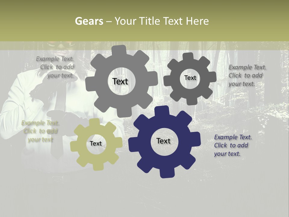 Man In The Forest PowerPoint Template