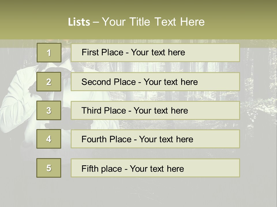 Man In The Forest PowerPoint Template