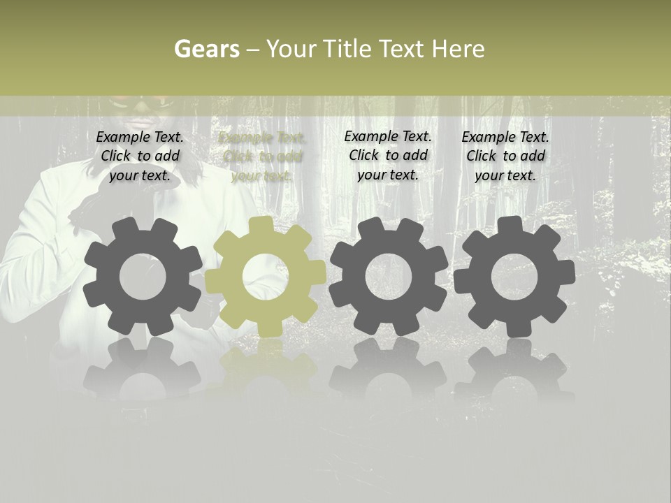 Man In The Forest PowerPoint Template