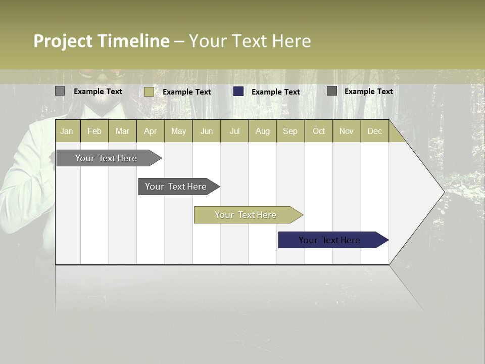 Man In The Forest PowerPoint Template