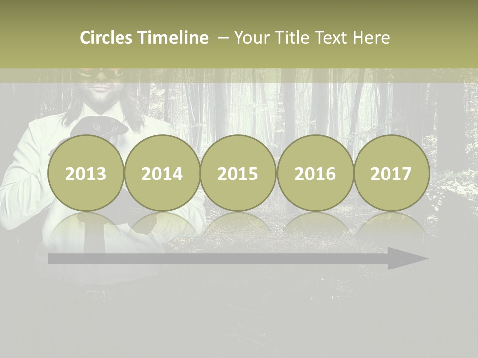 Man In The Forest PowerPoint Template