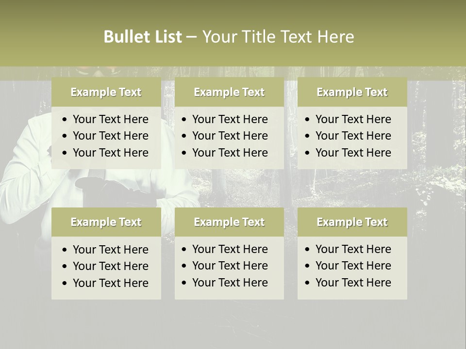 Man In The Forest PowerPoint Template