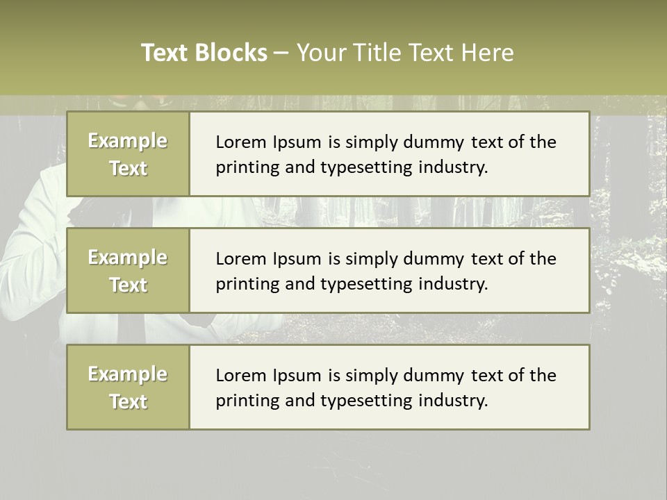 Man In The Forest PowerPoint Template