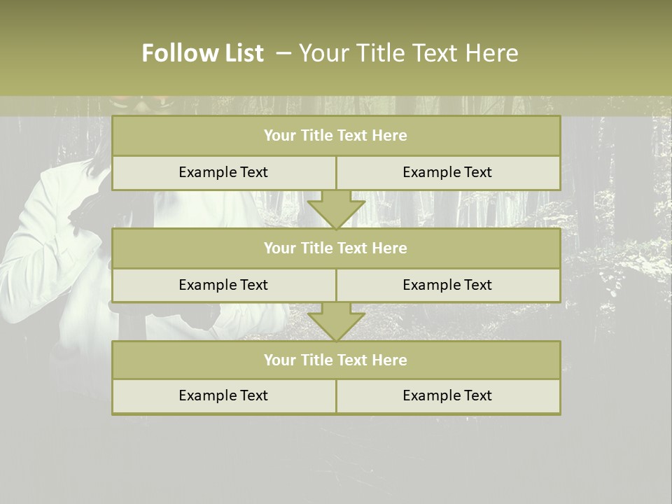Man In The Forest PowerPoint Template