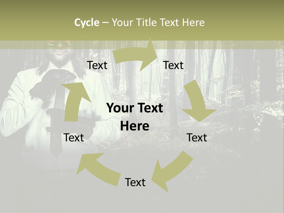 Man In The Forest PowerPoint Template