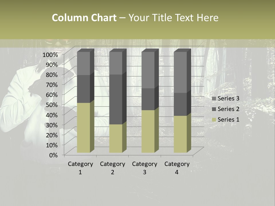 Man In The Forest PowerPoint Template