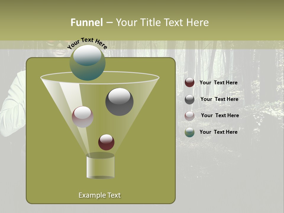 Man In The Forest PowerPoint Template