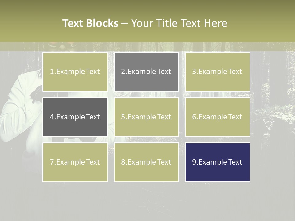 Man In The Forest PowerPoint Template